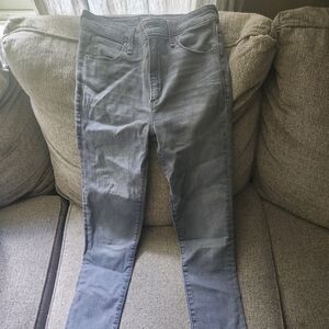 Abercrombie & Fitch Simone High Rise Super Skinny gray jeans size 4